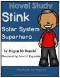 Stink Solar System Superhero - Novel Study/Comprehension