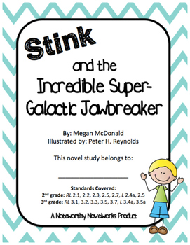 Preview of Stink and the Incredible Super-Galactic Jawbreaker Novel Study (#2)