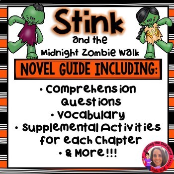 Preview of Stink and the Midnight Zombie Walk Literature Unit
