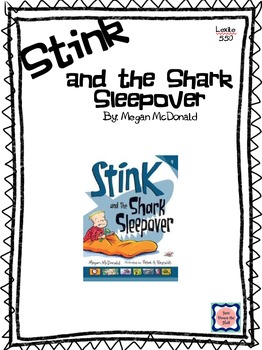 Preview of Stink and the Shark Sleepover Novel Study/Book Club/ Comprehension