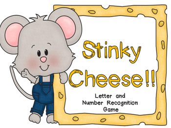 Preview of Stinky Cheese Game Cards for Letters, Numbers, and More!!  ~Dr. Jean inspired~