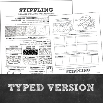 Shading with Stippling How To: Middle School, High School Art