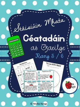 Preview of Stáisiúin Mhata - Céatadáin (as Gaeilge) // Stations - Percentages (in Irish)