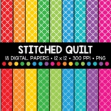 Stitched Quilt Digital Paper
