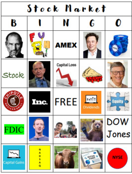 Preview of Stock Market Bingo - Bundle