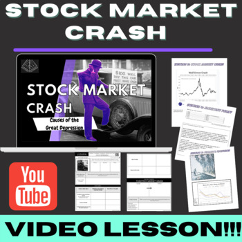 Preview of Stock Market Crash & Causes of the Great Depression | VIDEO LESSON