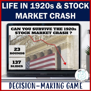 Preview of Stock Market Crash Game and life in 1920s : Decision Making Simulation