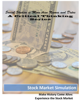 Preview of Stock Market Crash Simulation for Elementary and Middle Grades