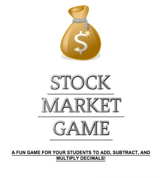 Preview of Stock Market Game