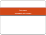 Stock Market Game Simulation using Excel or Google Sheets