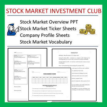 Preview of Stock Market - Investment Club Materials