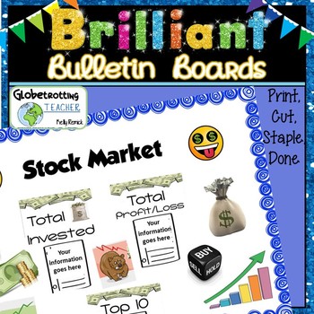 Preview of Stock Market or Investment Bulletin Board - High School