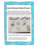 Stock Market Math Project and Poster