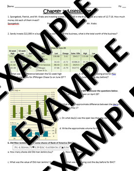 Preview of Chapter 1 Stock Market Study Guide and Assessment