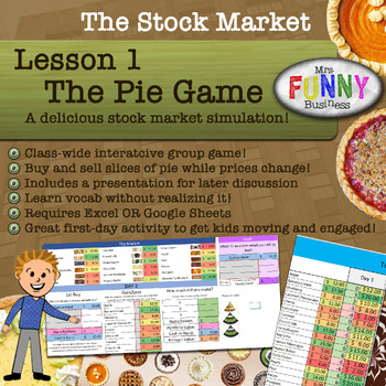 Preview of Stock Market Unit Lesson 1 - The Pie Game