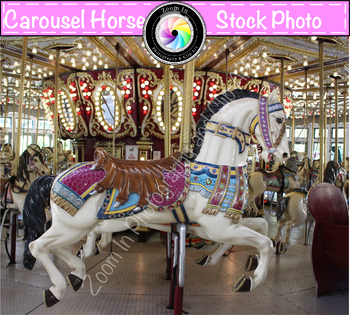 Preview of Stock Photo: Carousel Horse