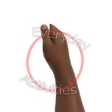Stock Photo Child's Right Hand 'Holding' Paper Transparent