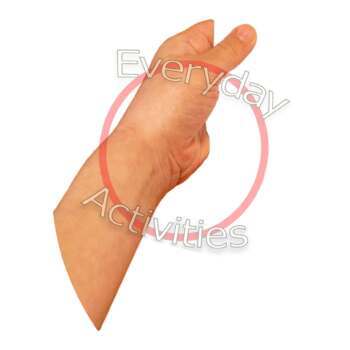 Preview of Stock Photo Hand At Rest Holding Paper Transparent Background