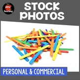 Stock Photo : Ice Pop Sticks