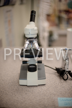 Preview of Stock Photo: Microscope -Personal & Commercial Use