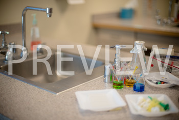 Preview of Stock Photo: Science Lab Experiment Set Up -Personal & Commercial Use