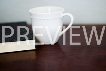 Preview of Stock Photo: Journal/Notebook & Coffee Mug #3-Personal & Commercial Use