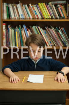 Preview of Stock Photo: Sad/Disappointed Student-Personal & Commercial Use