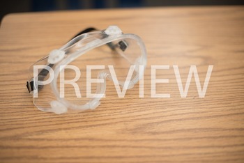 Preview of Stock Photo: Science Lab Protective Goggles -Personal & Commercial Use