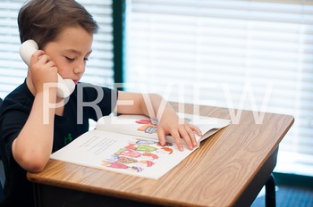 Preview of Stock Photo: Student Reading & Fluency Phone #11 -Personal & Commercial Use