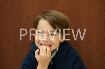 Preview of Stock Photo: Worried Student -Personal & Commercial Use