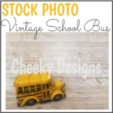 Stock Photo Vintage School Bus Mock Up Personal and Commer