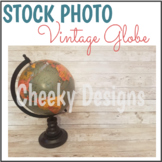 Stock Photo Vintage World Globe Mock Up Personal and Comme