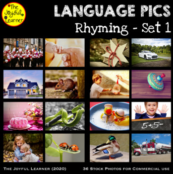 Preview of Stock Photos: Rhyming Words- Set 1 (for commercial use)