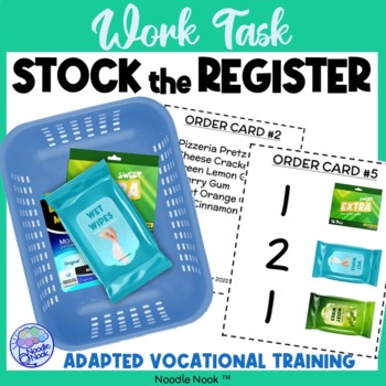 Preview of Stock the Register - A Vocational Work Task for SpEd or Autism Units