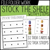 Stock the Shelf - groceries (Folder Work) 4 shelves - diff