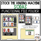 Stock the Vending Machine-Sodas-Functional File Folder Activity