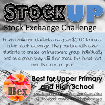Preview of StockUp - A Stock Market project for the Maths classroom