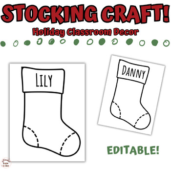 Christmas stocking - Template - edding