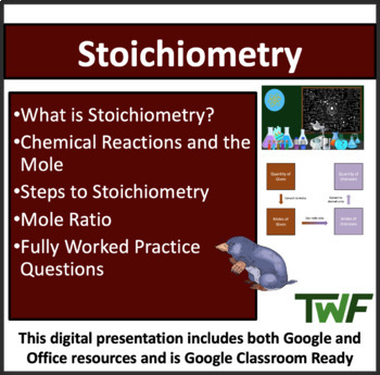 Preview of Stoichiometry - Solving Quantitative Chemistry Problems -Senior Chemistry Lesson