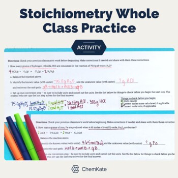 introduction to stoichiometry assignment active