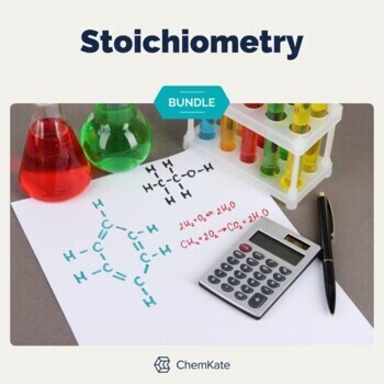 Preview of Stoichiometry Chemistry Activity Bundle | Print and Digital mix