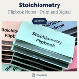 Stoichiometry Foldable with editable notes Chemistry Activ