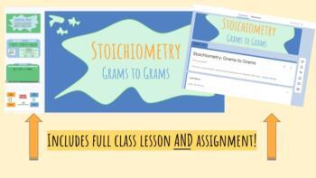 Preview of Stoichiometry Grams to Grams Lesson AND Assignment