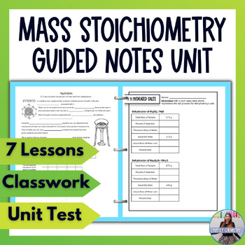 Preview of Stoichiometry Guided Notes Unit Bundle with Practice Worksheets and Tests