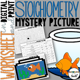 Stoichiometry Hidden Mystery Picture Worksheet for Review or Assessment