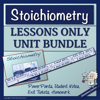 Preview of Stoichiometry LESSONS ONLY UNIT BUNDLE