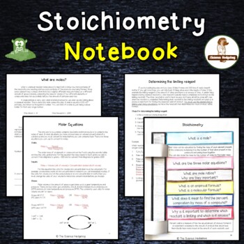 Preview of Stoichiometry Moles Notes