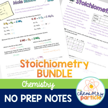 Preview of Stoichiometry Notes Bundle