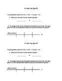 Stoichiometry Pop Quiz (4 versions)