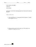 Stoichiometry Worksheet 2